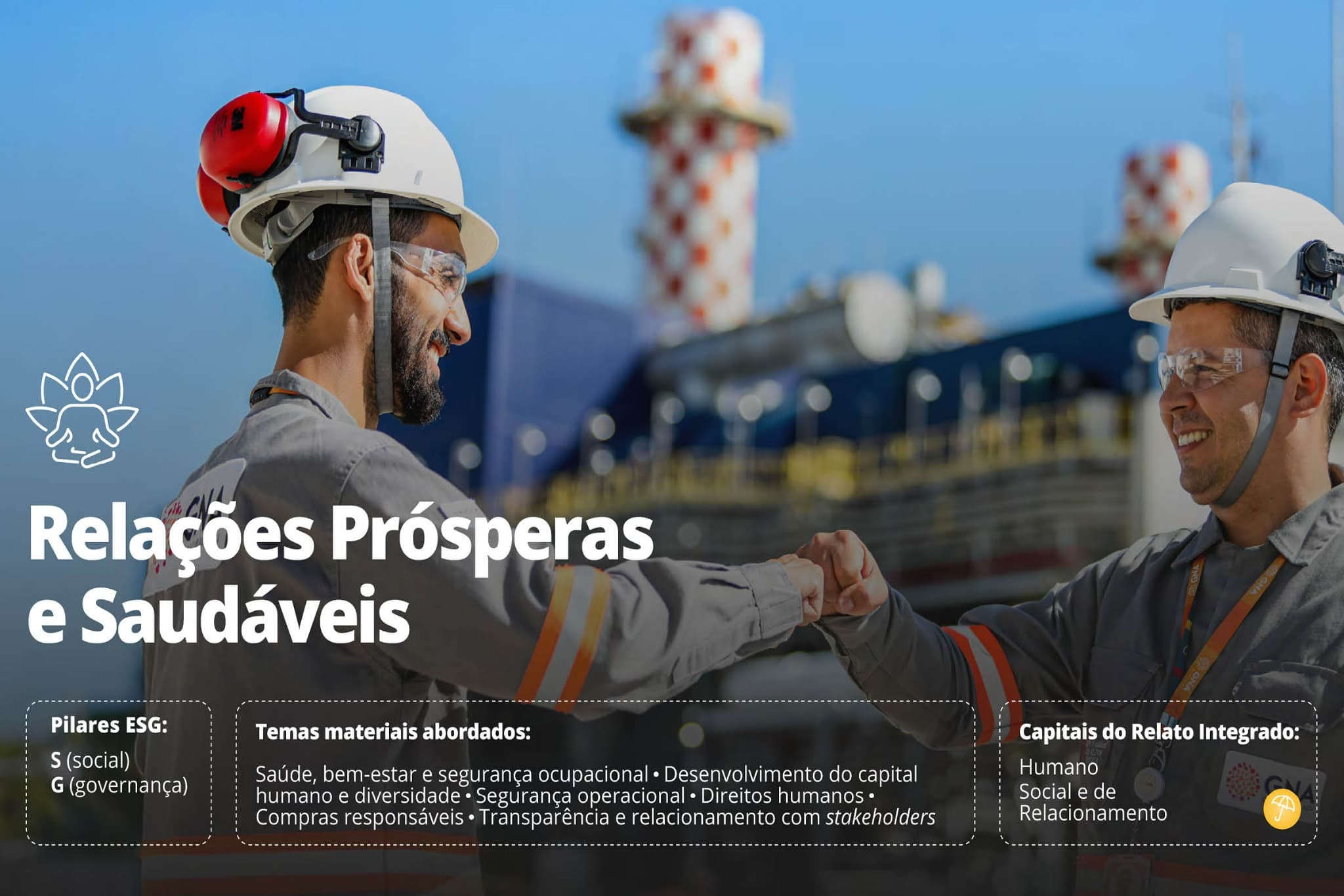 Página do Relato Integrado 2024 da GNA desenvolvida pela AZVDO